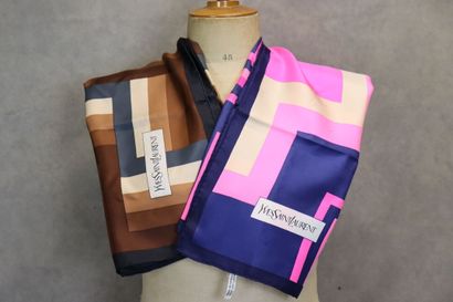 Yves Saint Laurent. Réunion de deux carrés...