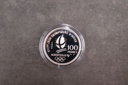 Monnaie de Paris. Coffret Albertville 92,...