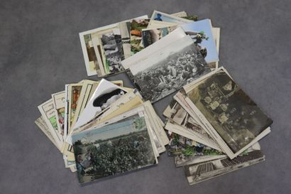 Réunion de 100 cartes postales anciennes...