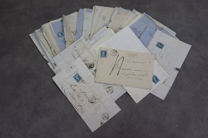Réunion de 450 lettres affranchies, timbres...