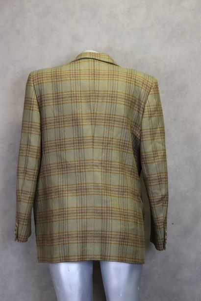 BURBERRY'S. Veste de costume tartan en laine...