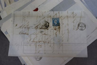 Réunion de 450 lettres affranchies, timbres...