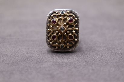 Une bague argent et or Gerochristo 24.55...