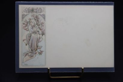MUCHA Alphonse (1860-1939). Une carte postale...