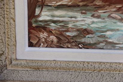 JACQUELINE BESSON. École du XXème. Huile...