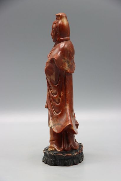 ASIA (CHINA) Buddhism : sculpture of GUANYIN...