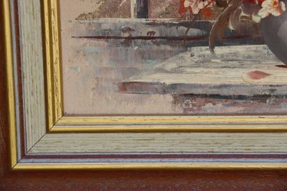 École du XXème. Huile sur panneau. 