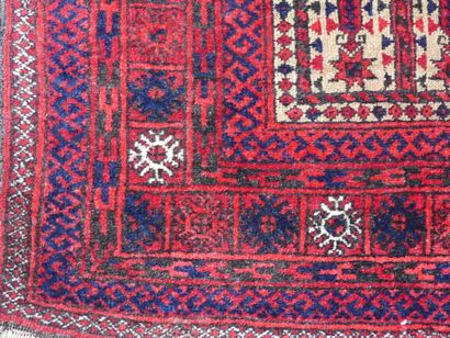 Oriental carpet with stars pattern, white...