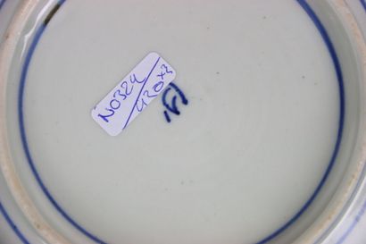 JAPAN. Set of three IMARI porcelain plates....