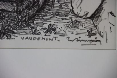 Raymond SIMONIN (1907-1998). Gravure d'un...