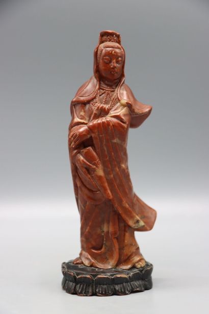ASIA (CHINA) Buddhism : sculpture of GUANYIN...