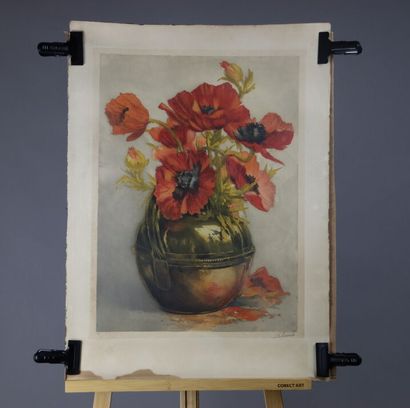 Travail du XXème, lithographie 
