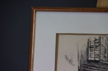 Lydie Girardot Blet. Fusain de la place Eugène...