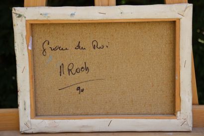 École du XXème. Huile sur toile. Signé en...