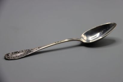 SILVER. Twelve forks and twelve spoons in...