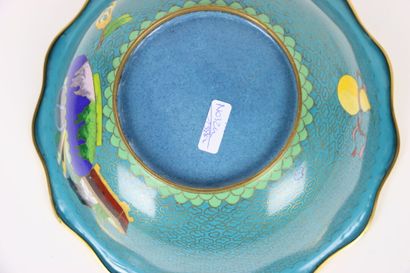 ASIE (CHINE) : Lot de cloisonnés, comprenant...