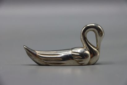 12 silver plated knife holders in the shape...