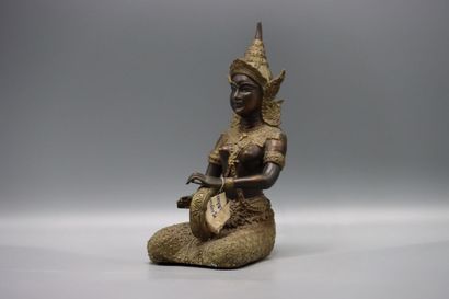 ASIA (THAILAND) Seated Luk Thung drummer...