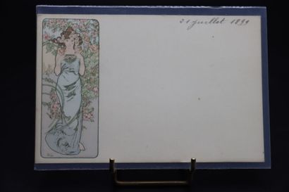MUCHA Alphonse (1860-1939). Une carte postale...