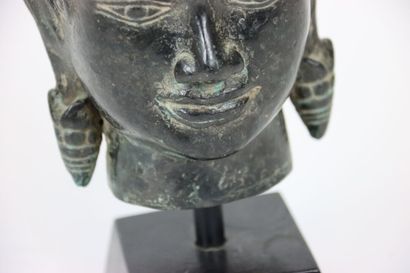 ASIA Head of Buddha of black color on its...