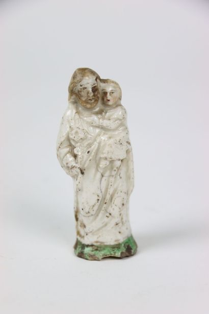 CHINA. Meeting of 3 objects in earthenware,...
