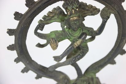 ASIA (INDIA) : 2 subjects in patinated bronze...