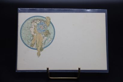 MUCHA Alphonse (1860-1939). Une carte postale...
