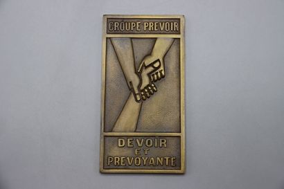 Lot de 6 médailles en bronze dont une au...