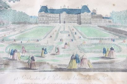 École du XIXe siècle. Le jardin, et le Palais...