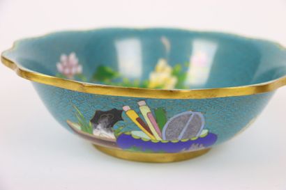 ASIE (CHINE) : Lot de cloisonnés, comprenant...
