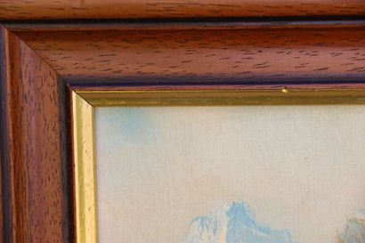 École du XXème. Huile sur panneau. 