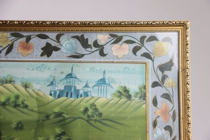 ASIA (INDIA): Large painting on fabric representing...