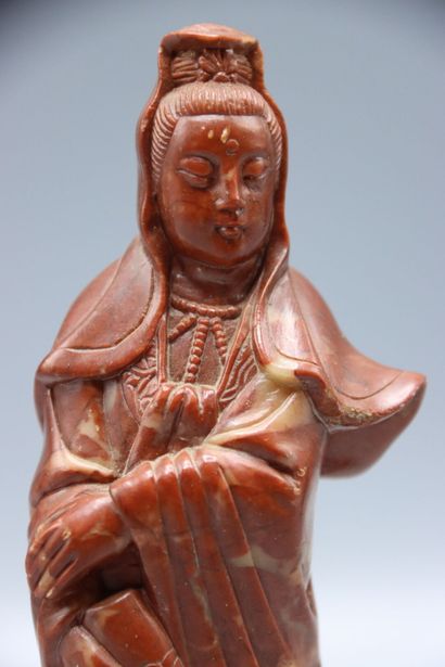 ASIA (CHINA) Buddhism : sculpture of GUANYIN...