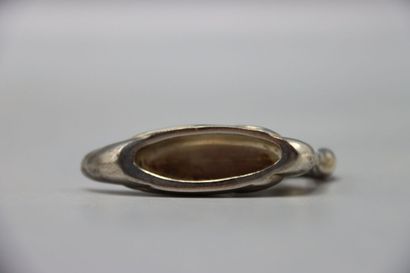 12 silver plated knife holders in the shape...