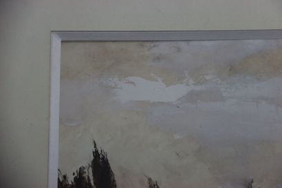 Ben LEVENE (1938-2010) Paysage, technique...