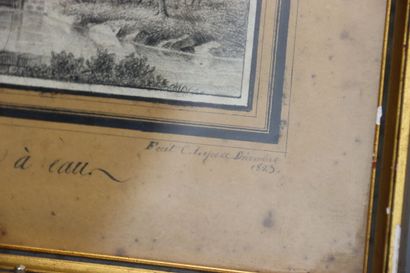 Ecole du XIXème siècle. Mine sur papier....