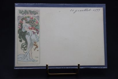 MUCHA Alphonse (1860-1939). Une carte postale...