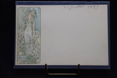 MUCHA Alphonse (1860-1939). Une carte postale...