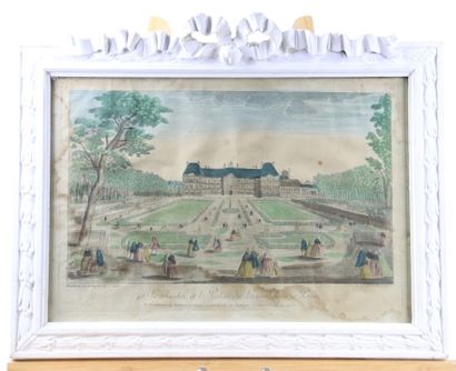 École du XIXe siècle. Le jardin, et le Palais...