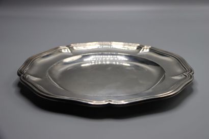 SILVER. Silver plate. Fillets. Net weight:...