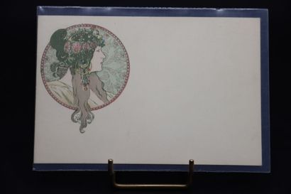 MUCHA Alphonse (1860-1939). Une carte postale...