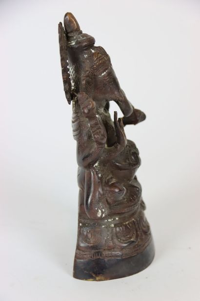 ASIA (INDIA) : 2 subjects in patinated bronze...