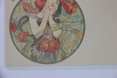MUCHA Alphonse (1860-1939). 15 cartes postales...