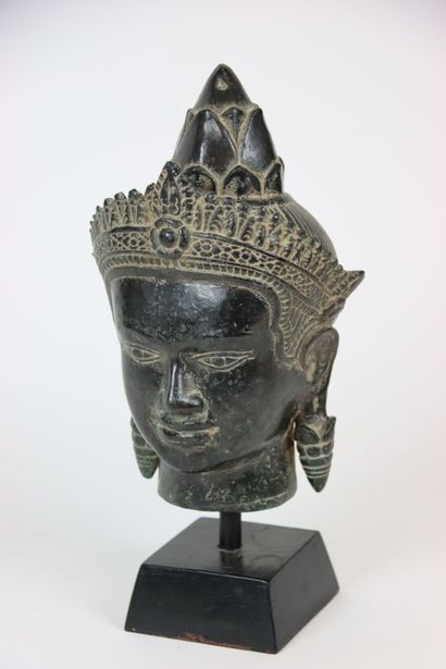 ASIA Head of Buddha of black color on its...