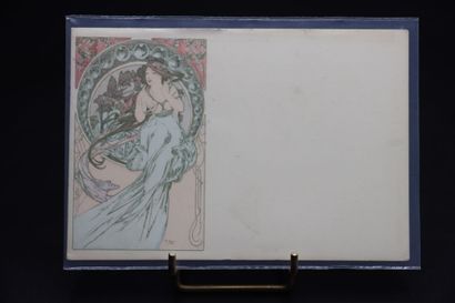 MUCHA Alphonse (1860-1939). Une carte postale...