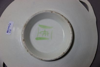 Réunion de 5 assiettes et plats à différents...