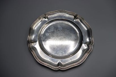 SILVER. Plate. Fillets. Net weight : 493...