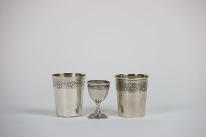 MASS SILVER: Batch of 2 kettledrums, one...