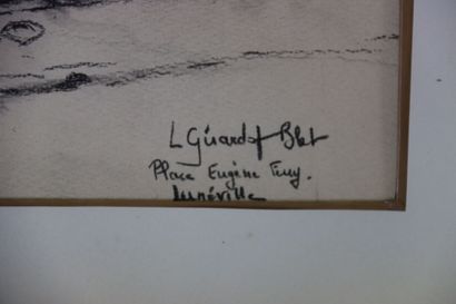 Lydie Girardot Blet. Fusain de la place Eugène...