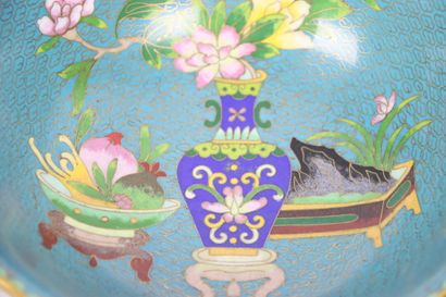 ASIE (CHINE) : Lot de cloisonnés, comprenant...